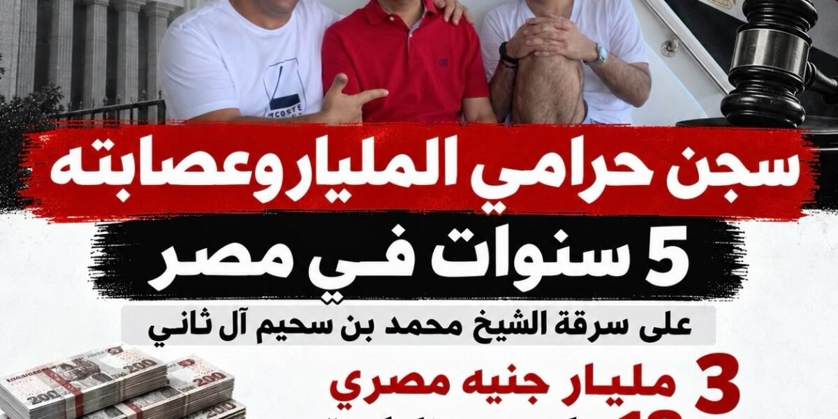 سجن حرامي المليار وعصابته 5 سنوات في مصر